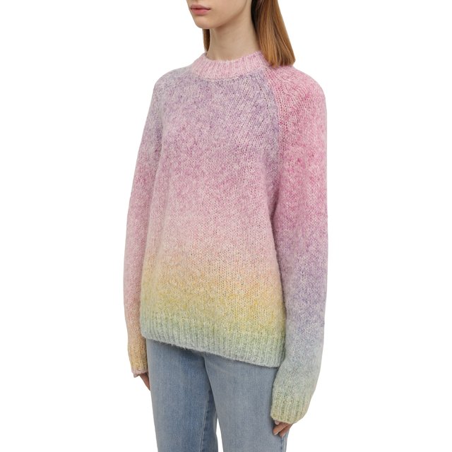 Шерстяной свитер BOSS 50463963, цвет розовый, размер 50 - фото 3
