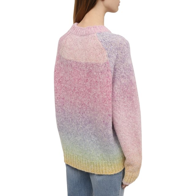 Шерстяной свитер BOSS 50463963, цвет розовый, размер 50 - фото 4