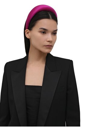 Женский ободок для волос FLOWER ME фуксия цвета по цене 11000 руб., арт. HAIRBAND-NS020010L | Фото 2 Женский ободок для волос FLOWER ME фуксия цвета, арт. HAIRBAND-NS020010L | Фото 2 (Материал: Текстиль)