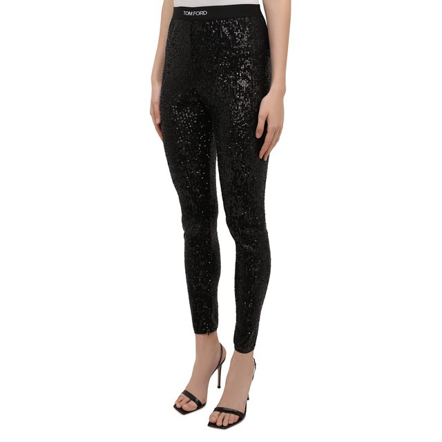 фото Леггинсы с отделкой пайетками tom ford