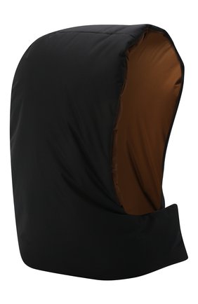 Женского утепленный капюшон KASSL EDITIONS черного цвета, арт. H0L21A07300001 | Фото 1 (Материал: Синтетический материал, Текстиль)