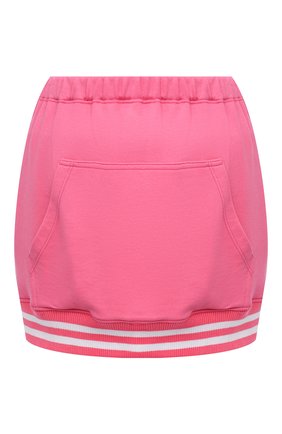 Женская хлопковая юбка REDVALENTINO розового цвета, арт. XR3MD02F/6DY | Фото 1 (Материал внешний: Хлопок; Длина Ж (юбки, платья, шорты): Мини; Стили: Спорт-шик; Женское Кросс-КТ: Юбка-одежда)