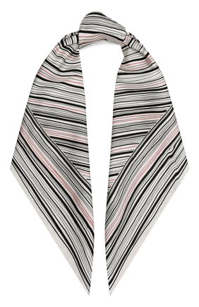 Женский шелковый платок KITON разноцветного цвета, арт. D53754X0879A | Фото 1 (Материал: Текстиль, Шелк)