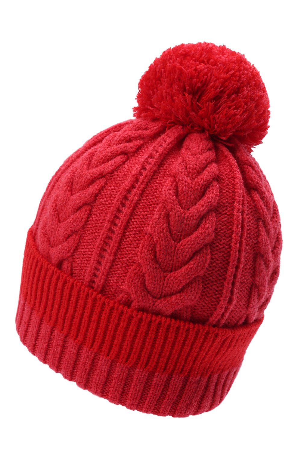Женская шерстяная шапка ALEXANDER MCQUEEN красного цвета, арт. 685989/3200Q | Фото 3 (Материал: Текстиль, Шерсть; Региональные ограничения белый список (Axapta Mercury): RU)