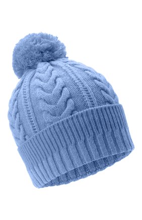 Женская шерстяная шапка ALEXANDER MCQUEEN голубого цвета по цене 39450 руб., арт. 685989/3200Q | Фото 1