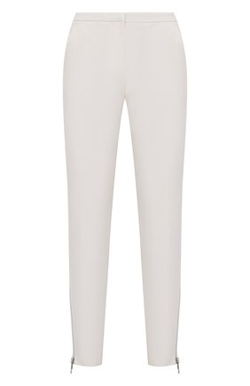 Женские шерстяные брюки ALEXANDER MCQUEEN белого цвета, арт. 684364/QJACA | Фото 1 (Материал внешний: Шерсть; Длина (брюки, джинсы): Стандартные; Материал подклада: Купро; Стили: Гламурный; Женское Кросс-КТ: Брюки-одежда; Силуэт Ж (брюки и джинсы): Узкие; Региональные ограничения белый список (Axapta Mercury): RU)