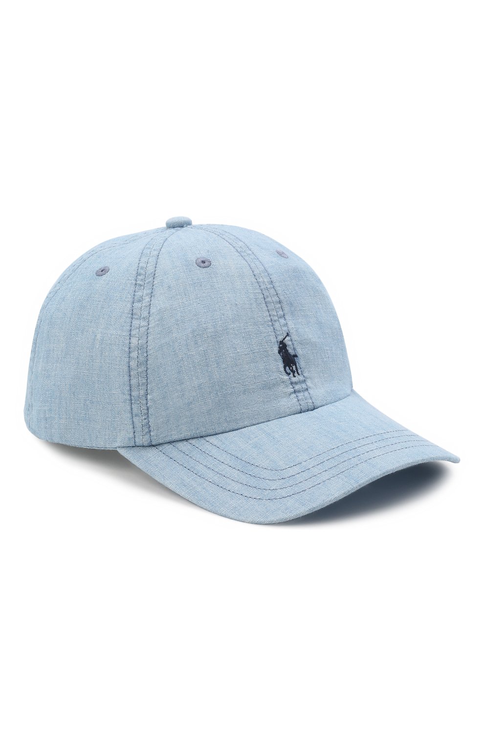 Детская хлопковая бейсболка RALPH LAUREN голубого цвета, арт. 323858896 | Фото 1 (Материал: Текстиль, Хлопок)