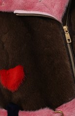 Женская шуба из меха норки DOLCE & GABBANA разноцветного цвета, арт. F9K38F/FUP6H | Фото 5 (Женское Кросс-КТ: Мех; Рукава: Длинные; Стили: Гламурный; Материал внешний: Натуральный мех; Материал подклада: Синтетический материал; Длина (верхняя одежда): Короткие)
