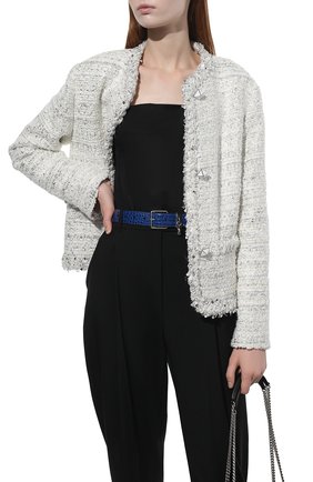 Женский кожаный ремень ALEXANDER MCQUEEN темно-синего цвета по цене 66800 руб., арт. 687078/1HB0Y | Фото 2 Женский кожаный ремень ALEXANDER MCQUEEN темно-синего цвета, арт. 687078/1HB0Y | Фото 2 (Региональные ограничения белый список (Axapta Mercury): RU; Материал: Натуральная кожа)