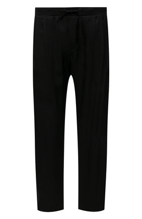 Мужские брюки LIMITATO черного цвета, арт. 0CEANS/L0UNGE PANTS | Фото 1 (Длина (брюки, джинсы): Стандартные; Случай: Повседневный; Стили: Минимализм; Материал внешний: Растительное волокно)