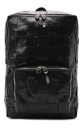 Мужской кожаный рюкзак cassette BOTTEGA VENETA черного цвета, арт. 680076/VCQ75 | Фото 1 (Размер: large; Материал: Натуральная кожа; Стили: Кэжуэл)
