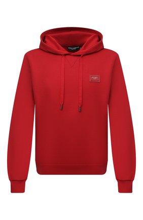 Мужской хлопковое худи DOLCE & GABBANA красного цвета по цене 59950 руб., арт. G90V2T/FU7DU | Фото 1 Мужской хлопковое худи DOLCE & GABBANA красного цвета, арт. G90V2T/FU7DU | Фото 1 (Длина (для топов): Стандартные; Рукава: Длинные; Материал внешний: Хлопок; Мужское Кросс-КТ: Худи-одежда; Принт: Без принта; Стили: Спорт-шик)