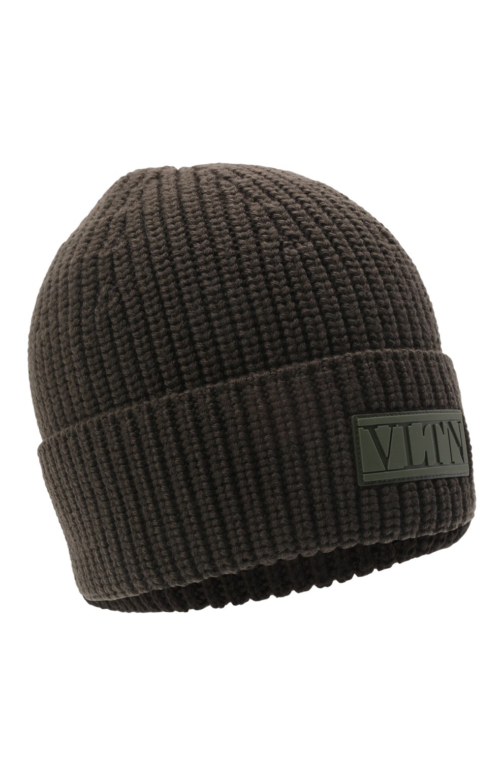Мужская шерстяная шапка VALENTINO хаки цвета, арт. XY2HB00R/RNM | Фото 1 (Материал: Текстиль, Шерсть; Региональные ограничения белый список (Axapta Mercury): RU; К росс-КТ: Трикотаж)