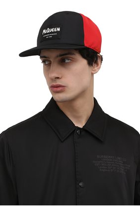 Мужской бейсболка ALEXANDER MCQUEEN черного цвета по цене 41200 руб., арт. 680250/4404Q | Фото 2 Мужской бейсболка ALEXANDER MCQUEEN черного цвета, арт. 680250/4404Q | Фото 2 (Материал: Текстиль, Синтетический материал; Региональные ограничения белый список (Axapta Mercury): RU)