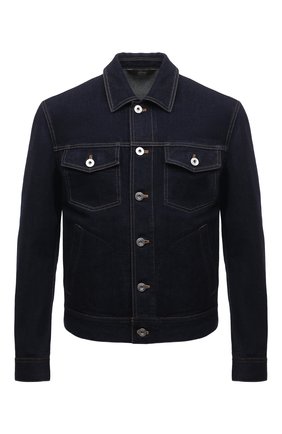 Мужская джинсовая куртка BRIONI темно-синего цвета по цене 229000 руб., арт. SLRR0L/P1D03 | Фото 1