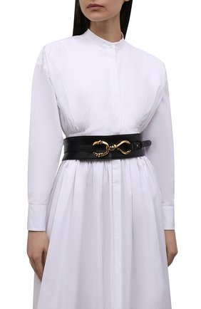 Женский кожаный ремень ALEXANDER MCQUEEN черного цвета по цене 144500 руб., арт. 688020/1BRF1 | Фото 2 Женский кожаный ремень ALEXANDER MCQUEEN черного цвета, арт. 688020/1BRF1 | Фото 2 (Региональные ограничения белый список (Axapta Mercury): RU; Материал: Натуральная кожа)