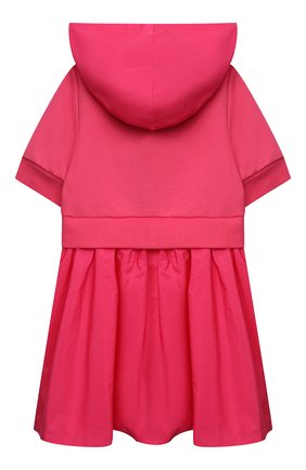 Детское хлопковое платье EMPORIO ARMANI розового цвета по цене 19800 руб., арт. 3L3A02/3J47Z | Фото 2 Детское хлопковое платье EMPORIO ARMANI розового цвета, арт. 3L3A02/3J47Z | Фото 2 (Материал внешний: Синтетический материал, Хлопок; Материал подклада: Хлопок; Рукава: Короткие; Ростовка одежда: 10 - 11 лет | 140 - 146см, 13 - 15 лет | 158 см, 16 лет | 164 см, 4 года | 104 см, 5 лет | 110 см, 6 лет | 116 см, 7 лет | 122 см, 8 лет | 128 см)