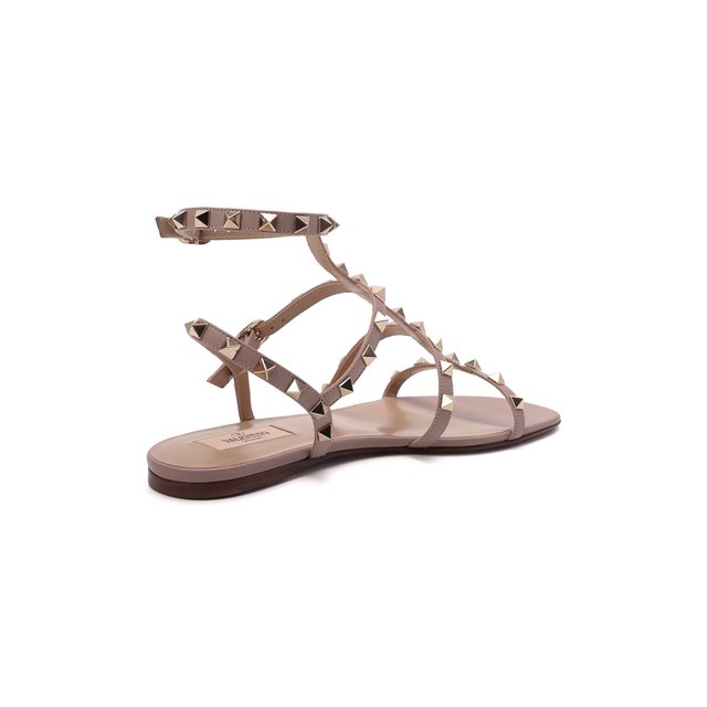 фото Кожаные сандалии rockstud valentino