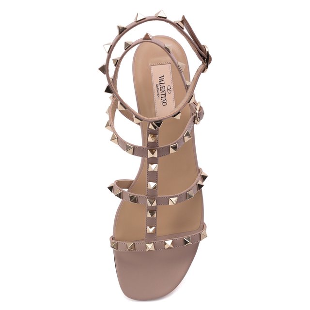 фото Кожаные сандалии rockstud valentino