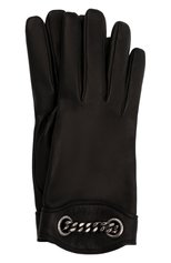 Женские кожаные перчатки SAINT LAURENT черного цвета, арт. 676909/3YI53 | Фото 1 (Материал: Натуральная кожа; Региональные ограничения белый список (Axapta Mercury): RU)