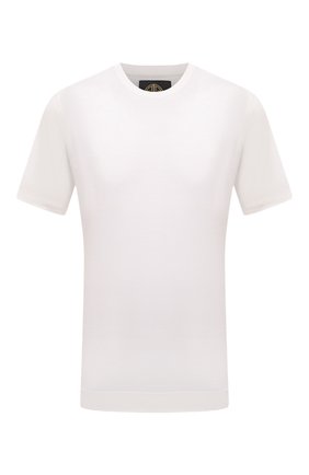 Мужская футболка LIMITATO белого цвета, арт. L0UCHE/RELAXED TEE | Фото 1 (Рукава: Короткие; Материал внешний: Растительное волокно, Лиоцелл; Длина (для топов): Стандартные; Принт: Без принта)