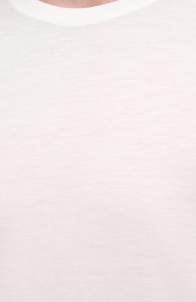 Мужская футболка LIMITATO белого цвета, арт. L0UCHE/RELAXED TEE | Фото 5 (Принт: Без принта; Рукава: Короткие; Длина (для топов): Стандартные; Материал внешний: Лиоцелл, Растительное волокно; Стили: Кэжуэл)