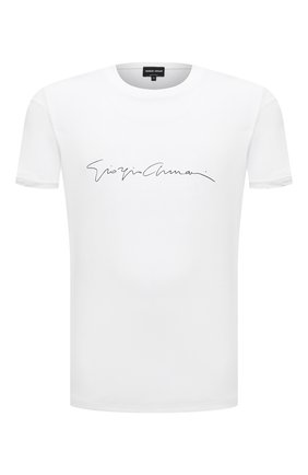 Мужская футболка из вискозы GIORGIO ARMANI белого цвета по цене 29950 руб., арт. 6GST56/SJP4Z | Фото 1 Мужская футболка из вискозы GIORGIO ARMANI белого цвета, арт. 6GST56/SJP4Z | Фото 1 (Длина (для топов): Стандартные; Материал внешний: Вискоза; Рукава: Короткие; Принт: С принтом; Big sizes: Big Sizes; Региональные ограничения белый список (Axapta Mercury): RU)