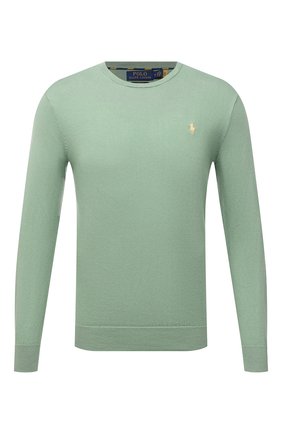 Мужской хлопковый джемпер POLO RALPH LAUREN светло-зеленого цвета по цене 14950 руб., арт. 710744679 | Фото 1 Мужской хлопковый джемпер POLO RALPH LAUREN светло-зеленого цвета, арт. 710744679 | Фото 1 (Длина (для топов): Стандартные; Материал внешний: Хлопок; Рукава: Длинные; Мужское Кросс-КТ: Джемперы; Вырез: Круглый; Принт: Без принта; Стили: Кэжуэл)