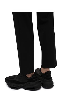 Мужские комбинированные кроссовки b-bold BALMAIN черного цвета, арт. XM1VI277/TPNS | Фото 3 (Материал внешний: Кожа; Материал внутренний: Натуральная кожа, Текстиль; Стили: Гранж; Подошва: Массивная)