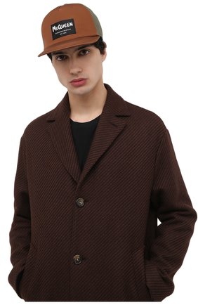 Мужской бейсболка ALEXANDER MCQUEEN хаки цвета по цене 41200 руб., арт. 680250/4404Q | Фото 2 Мужской бейсболка ALEXANDER MCQUEEN хаки цвета, арт. 680250/4404Q | Фото 2 (Материал: Синтетический материал, Текстиль; Региональные ограничения белый список (Axapta Mercury): RU)
