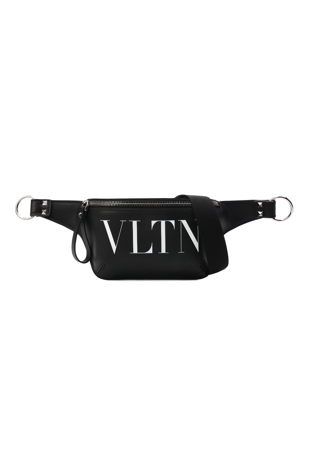 Мужская кожаная поясная сумка vltn VALENTINO черного цвета по цене 78700 руб., арт. XY2B0B34/WJW | Фото 6 Мужская кожаная поясная сумка vltn VALENTINO черного цвета, арт. XY2B0B34/WJW | Фото 6 (Случай: Повседневный; Материал: Натуральная кожа; Ремень/цепочка: На ремешке; Размер: small)