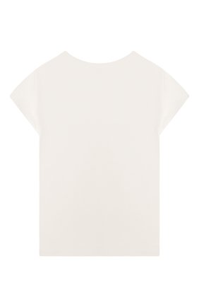 Детская хлопковая футболка MONNALISA белого цвета, арт. 199609 | Фото 2 (Материал внешний: Хлопок; Рукава: Короткие; Ростовка одежда: 2 года | 92 см, 3 года | 98 см, 4 года | 104 см, 5 лет | 110 см, 6 лет | 116 см, 7 лет | 122 см, 8 лет | 128 см)