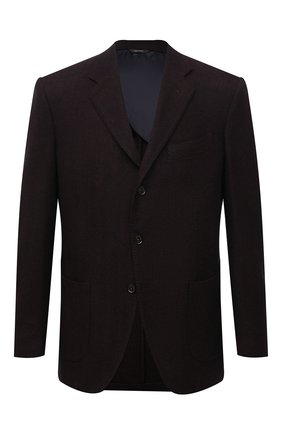 Мужской кашемировый пиджак LORO PIANA темно-бордового цвета по цене 399500 руб., арт. FAL9307 | Фото 1 Мужской кашемировый пиджак LORO PIANA темно-бордового цвета, арт. FAL9307 | Фото 1 (Материал внешний: Шерсть, Кашемир; Длина (для топов): Стандартные; Рукава: Длинные; Материал подклада: Купро; Пиджаки М: Приталенный; Случай: Повседневный; Стили: Кэжуэл; 1-2-бортные: Однобортные; Региональные ограничения белый список (Axapta Mercury): RU)