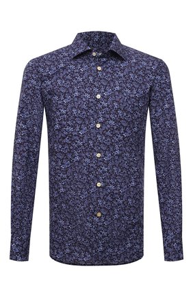 Мужская хлопковая рубашка KITON синего цвета по цене 55150 руб., арт. UMCNERH0807801 | Фото 1 Мужская хлопковая рубашка KITON синего цвета, арт. UMCNERH0807801 | Фото 1 (Длина (для топов): Стандартные; Материал внешний: Хлопок; Рукава: Длинные; Случай: Повседневный; Принт: С принтом; Воротник: Акула; Манжеты: На пуговицах; Рубашки М: Slim Fit; Стили: Кэжуэл; Региональные ограничения белый список (Axapta Mercury): RU)