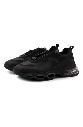 Мужские кроссовки collision PRADA черного цвета, арт. 4E3570-51AC-F0002 | Фото 1 (Подошва: Массивная; Материал внешний: Текстиль; Материал утеплителя: Без утеплителя; Стили: Классический)