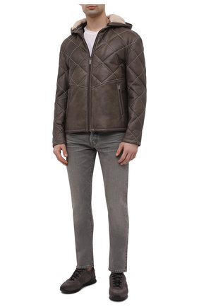 Мужские замшевые кроссовки KITON коричневого цвета по цене 138000 руб., арт. USSVLAZN00689 | Фото 2 Мужские замшевые кроссовки KITON коричневого цвета, арт. USSVLAZN00689 | Фото 2 (Материал утеплителя: Натуральный мех; Материал внутренний: Натуральная кожа; Подошва: Массивная; Материал внешний: Кожа, Замша; Стили: Классический)