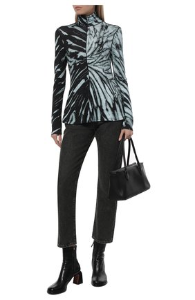 Женская водолазка из вискозы PROENZA SCHOULER WHITE LABEL разноцветного цвета по цене 29950 руб., арт. WL2214282-JY077-SPIR | Фото 2 Женская водолазка из вискозы PROENZA SCHOULER WHITE LABEL разноцветного цвета, арт. WL2214282-JY077-SPIR | Фото 2 (Материал внешний: Вискоза; Рукава: Длинные; Длина (для топов): Стандартные; Стили: Минимализм; Женское Кросс-КТ: Водолазка-одежда)