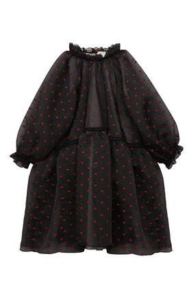 Детское платье space ZHANNA & ANNA черного цвета, арт. ZAOZ00000067 | Фото 1 (Рукава: Длинные; Материал подклада: Вискоза; Материал внешний: Синтетический материал)
