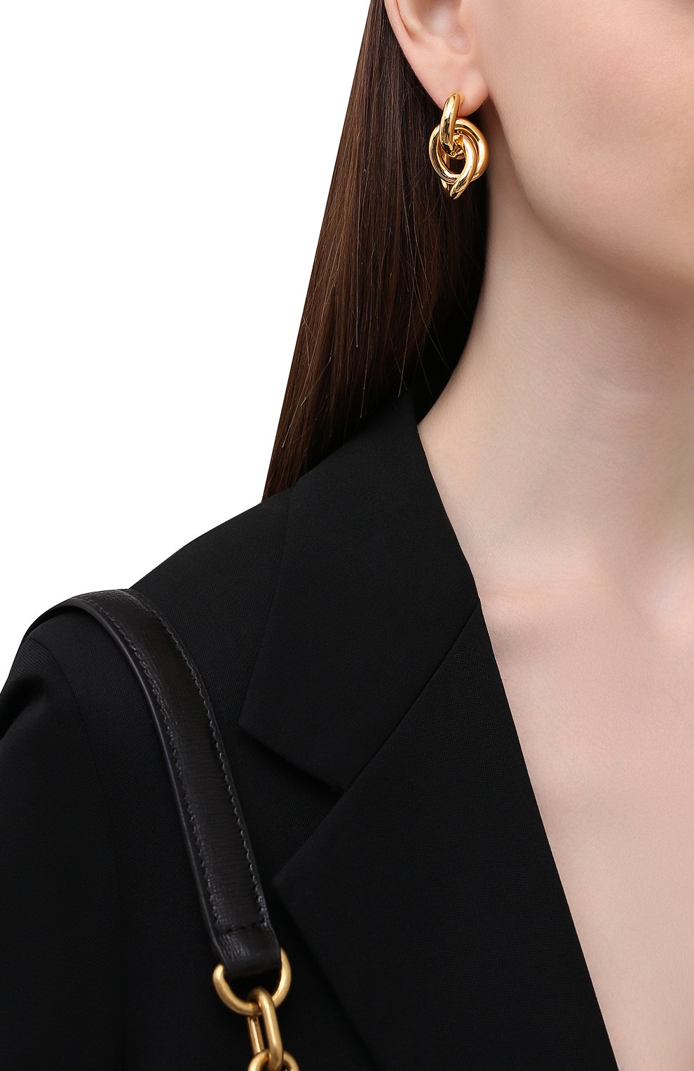 Женские серьги BALENCIAGA золотого цвета по цене 0 руб., арт. 657160/TZ99G | Фото 2 Женские серьги BALENCIAGA золотого цвета, арт. 657160/TZ99G | Фото 2 (Материал: Металл)