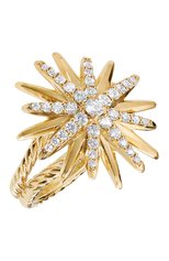 Женские кольцо DAVID YURMAN бесцветного цвета, арт. R16432D88ADI | Фото 1 (Драгоценные камни: Бриллианты; Материал сплава: Желтое золото)