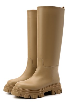 Женские кожаные сапоги perni GIA COUTURE бежевого цвета по цене 51650 руб., арт. PERNI07-B 123 | Фото 1 Женские кожаные сапоги perni GIA COUTURE бежевого цвета, арт. PERNI07-B 123 | Фото 1 (Каблук высота: Низкий; Высота голенища: Средние; Материал внутренний: Натуральная кожа; Подошва: Платформа; Материал утеплителя: Без утеплителя; Материал внешний: Кожа)