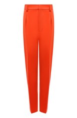 Женские шерстяные брюки RALPH LAUREN оранжевого цвета, арт. 290865068 | Фото 1 (Материал внешний: Шерсть; Длина (брюки, джинсы): Стандартные; Женское Кросс-КТ: Брюки-одежда; Силуэт Ж (брюки и джинсы): Узкие; Стили: Кэжуэл)