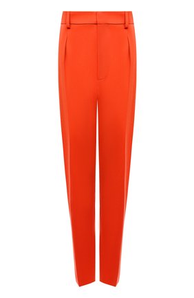 Женские шерстяные брюки RALPH LAUREN оранжевого цвета, арт. 290865068 | Фото 1 (Длина (брюки, джинсы): Стандартные; Материал внешний: Шерсть; Женское Кросс-КТ: Брюки-одежда; Силуэт Ж (брюки и джинсы): Узкие; Стили: Кэжуэл)