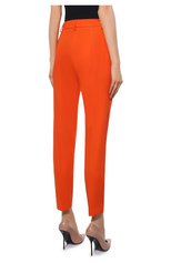 Женские шерстяные брюки RALPH LAUREN оранжевого цвета, арт. 290865068 | Фото 4 (Материал внешний: Шерсть; Длина (брюки, джинсы): Стандартные; Женское Кросс-КТ: Брюки-одежда; Силуэт Ж (брюки и джинсы): Узкие; Стили: Кэжуэл)