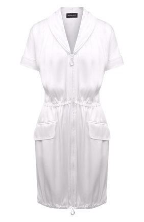 Женское шелковое платье GIORGIO ARMANI белого цвета по цене 274000 руб., арт. 2SHVA0A2/T02AT | Фото 1