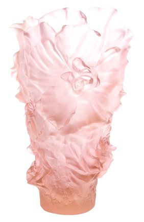 Ваза camelia magnum DAUM розового цвета, арт. 05742-1 | Фото 1 (Интерьер_коллекция: Camelia)