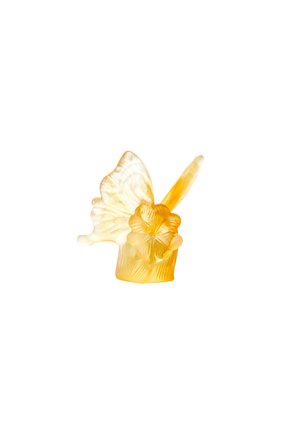 Фигурка бабочка DAUM желтого цвета, арт. 05737 | Фото 1 (Ограничения доставки: fragile-2)