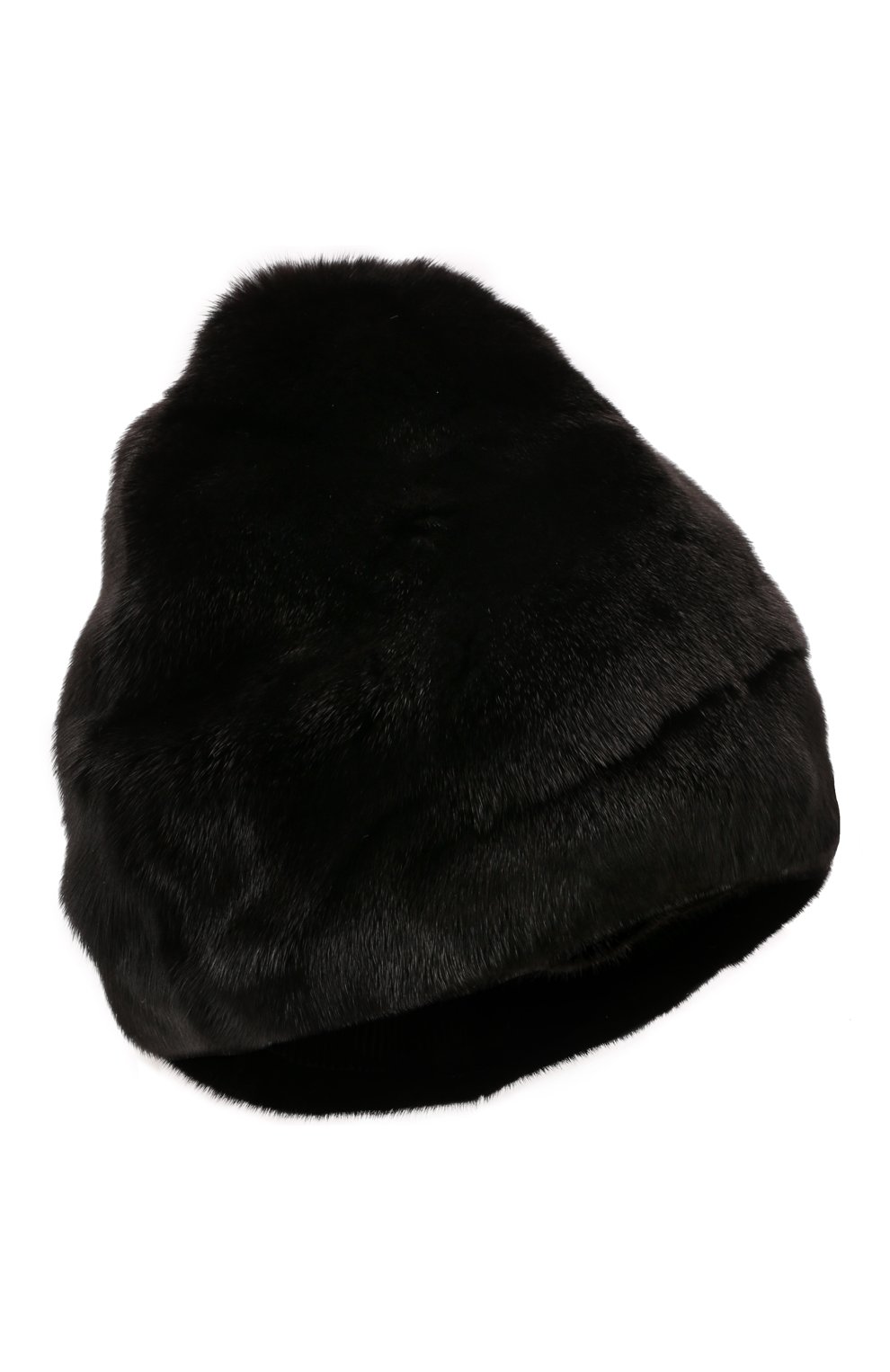 Детского меховая шапка ноби FURLAND черного цвета, арт. 0153400110150300307 | Фото 1 (Материал: Натуральный мех)