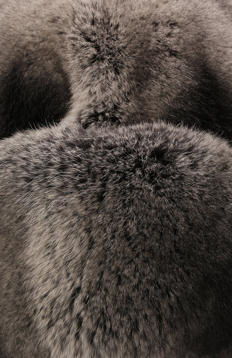 Детского меховая шапка-ушанка яна FURLAND серого цвета, арт. 0106201410073300000 | Фото 3 (Материал: Натуральный мех)