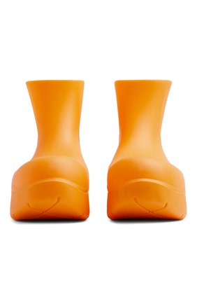 Женские сапоги bv puddle BOTTEGA VENETA оранжевого цвета, арт. 640045/V00P0 | Фото 2 (Материал внутренний: Натуральная кожа, Текстиль; Материал внешний: Резина; Материал утеплителя: Без утеплителя)